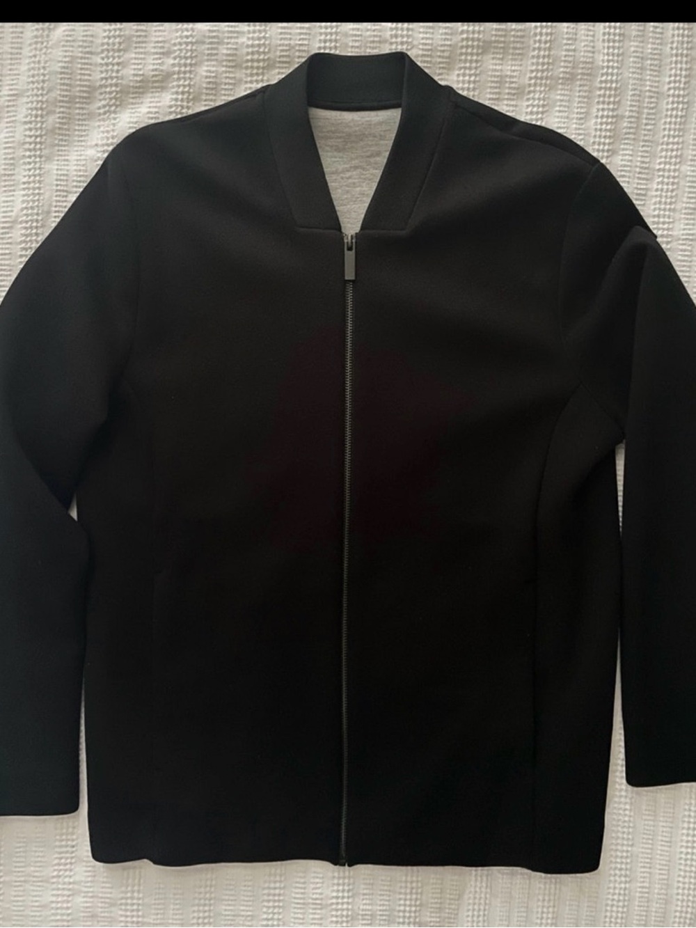 COS Black Bomber-Style Zip Jacket
